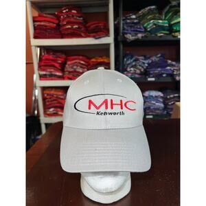 Vintage Kenworth Hat MHC Trucking Logo Gray Cap Headwear VTG